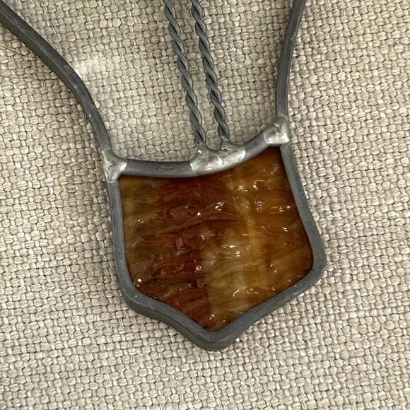 3 Handmade Leaded Glass Sun Catchers Lightbulb Sunny Side Up Egg Trolly Train - Picture 5 of 7